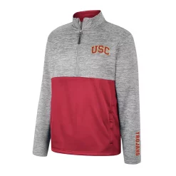 Men's Colosseum Heather Gray USC Trojans John Half-Zip Jacket 5 Men's Colosseum Heather Gray USC Trojans John Half-Zip Jacket -Colosseum shop 6041530 ALT2