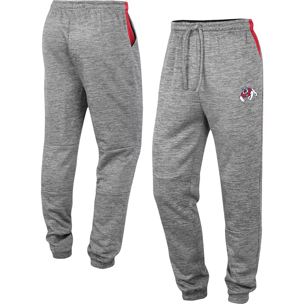 Men's Colosseum Gray Fresno State Bulldogs Worlds to Conquer Sweatpants 1 Men's Colosseum Gray Fresno State Bulldogs Worlds to Conquer Sweatpants