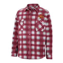 Men's Colosseum Cardinal/White Iowa State Cyclones Ellis Plaid Full-Snap Shirt Jacket 5 Men's Colosseum Cardinal/White Iowa State Cyclones Ellis Plaid Full-Snap Shirt Jacket -Colosseum shop 6113485 ALT2