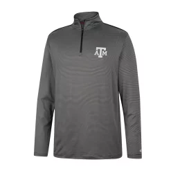 Men's Colosseum Charcoal Texas A&M Aggies Logo Quarter-Zip Windshirt -Colosseum shop 6156524 ALT2