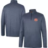 Men's Colosseum Navy Auburn Tigers Logo Quarter-Zip Windshirt