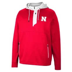 Men's Colosseum Scarlet Nebraska Huskers Luge 3.0 Quarter-Zip Hoodie 5 Men's Colosseum Scarlet Nebraska Huskers Luge 3.0 Quarter-Zip Hoodie -Colosseum shop 6159085 ALT2