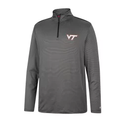 Men's Colosseum Charcoal Virginia Tech Hokies Logo Quarter-Zip Windshirt -Colosseum shop 6160284 ALT2