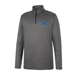 Men's Colosseum Charcoal Kentucky Wildcats Logo Quarter-Zip Windshirt -Colosseum shop 6161835 ALT2