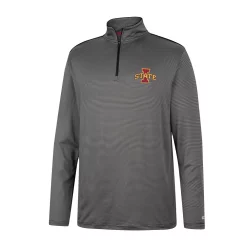 Men's Colosseum Charcoal Iowa State Cyclones Logo Quarter-Zip Windshirt -Colosseum shop 6162287 ALT2