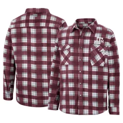 Men's Colosseum Maroon Texas A&M Aggies Ellis Full-Snap Jacket -Colosseum shop 6163707 ALT