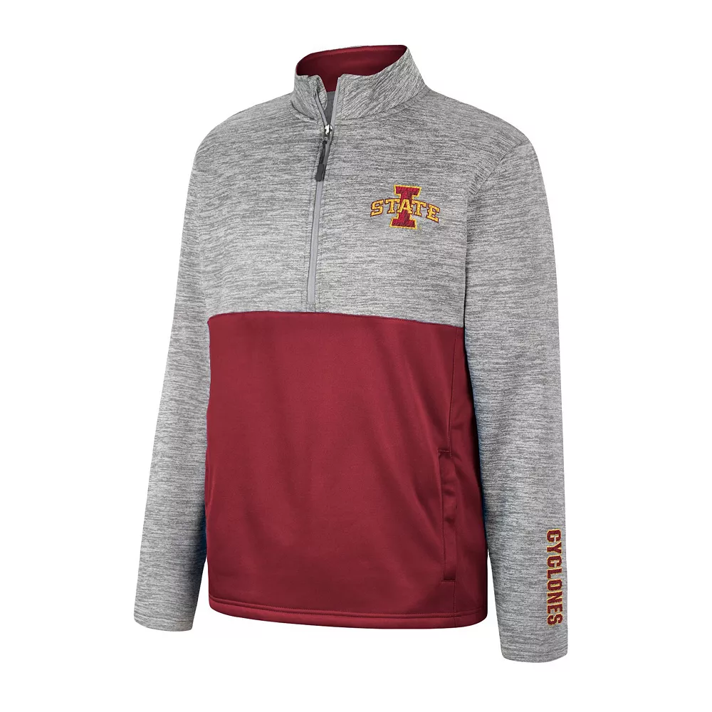Men's Colosseum Gray Iowa State Cyclones John Half-Zip Jacket 3 Men's Colosseum Gray Iowa State Cyclones John Half-Zip Jacket - Image 3