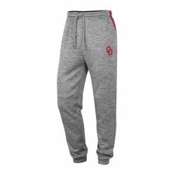 Men's Colosseum Gray Oklahoma Sooners Worlds to Conquer Sweatpants -Colosseum shop 6165544 ALT2